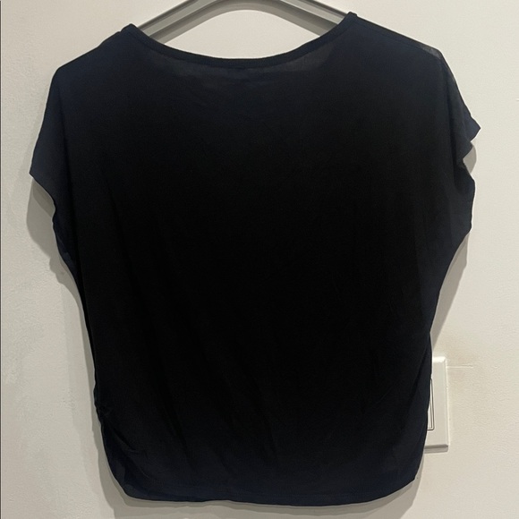 Elegant Black Cream and Gold Floral Women's Top - Picture 5 of 11